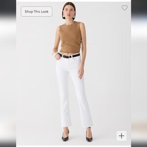 J. Crew 9" mid rise crop demi boot cut